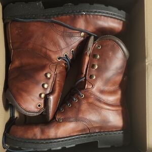 Georgia Boot Dark Brown Leather Men's Boots